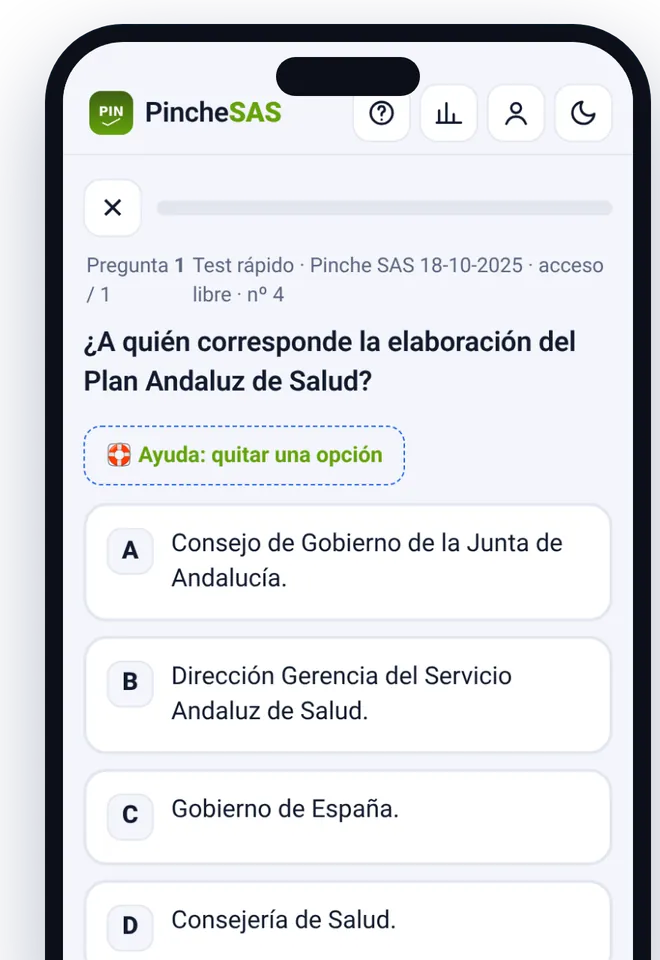 Pregunta real de la app: la respuesta elegida se marca en rojo y la correcta en verde, con el aviso «Incorrecta»